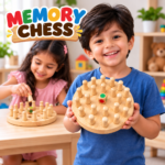 Wooden Memory Match Chess Set