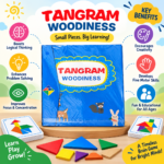 Wooden Tangram Puzzle Set - Image 2